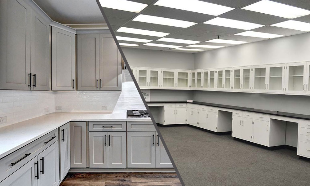 مقایسه سکوبندی آزمایشگاهی و کابینت خانگی